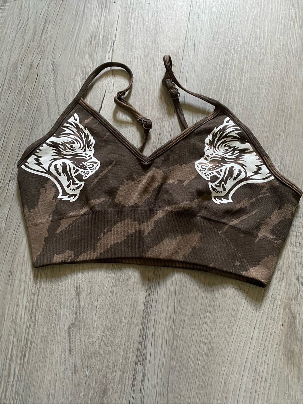 Darc Sport Brown Camo Wolf Bralette